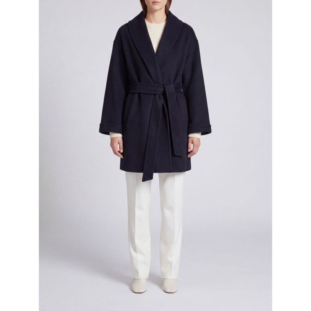 By Malene Birger Women By Malene Birger Shawl Collar Pure Wool Robe Coat